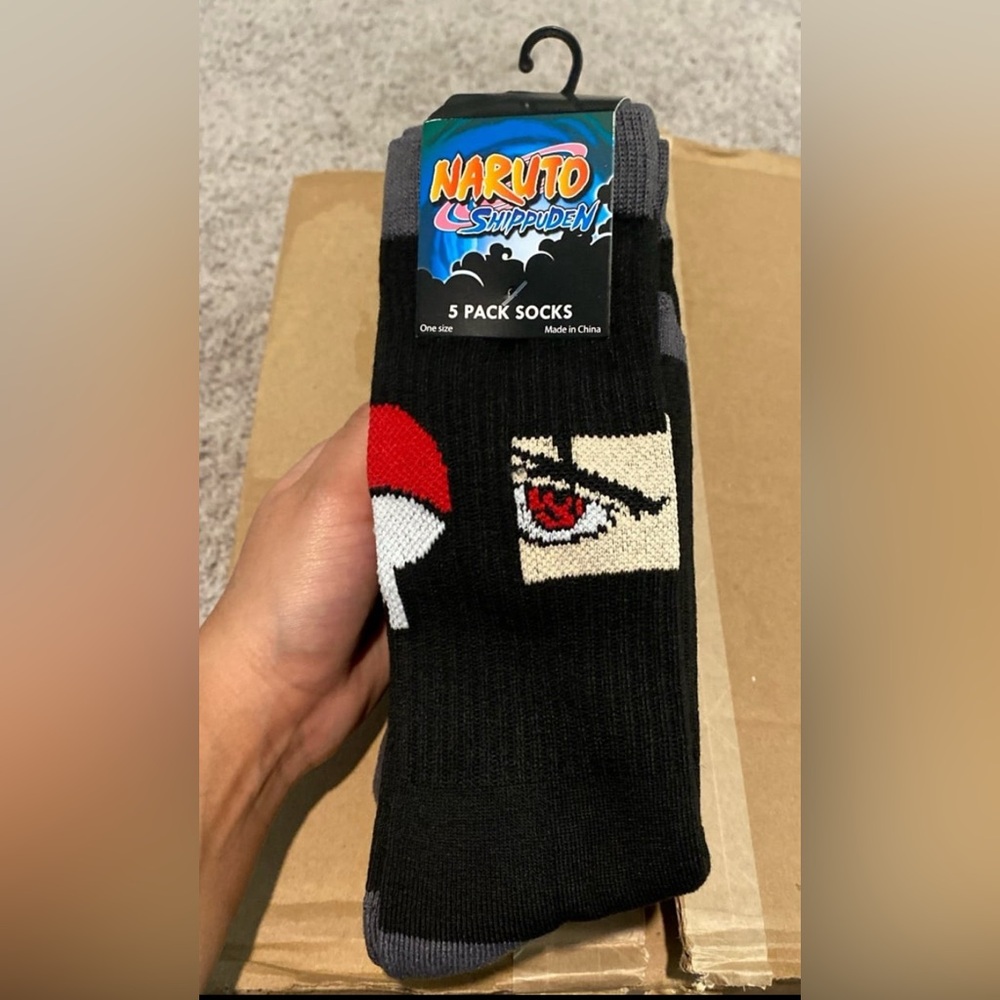 5-pack of Naruto Shippuden sock